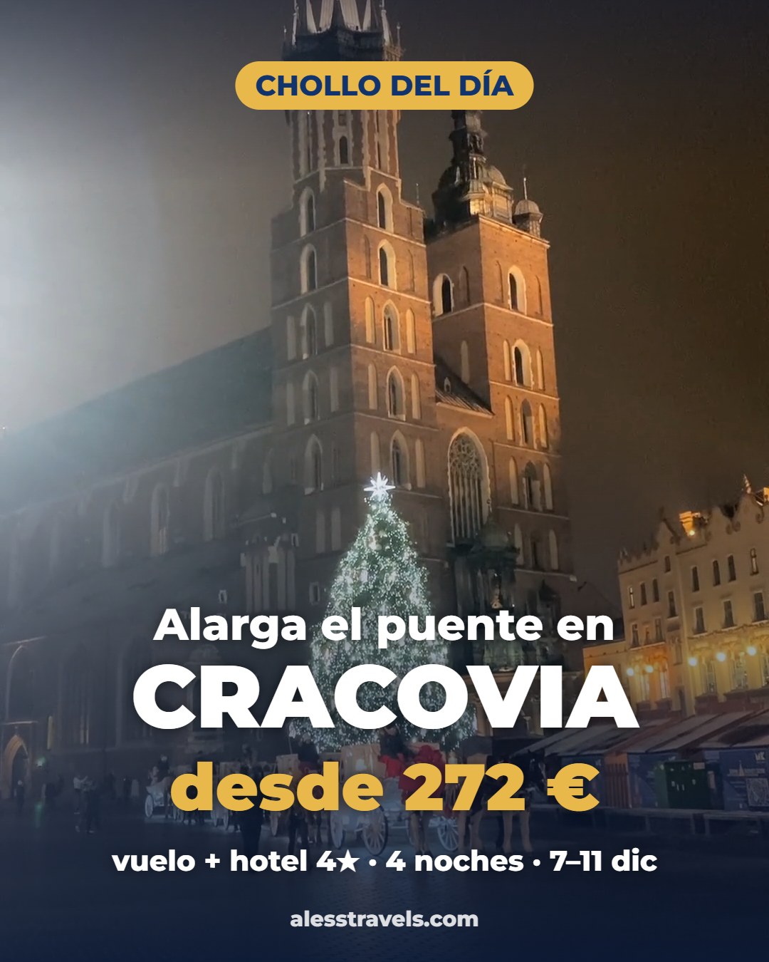 Chollo Cracovia – ≈ 272 € por persona