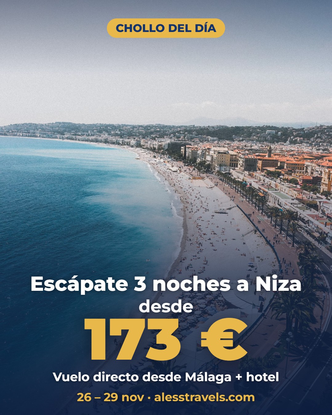 Chollo Niza – ≈ 173 € por persona
